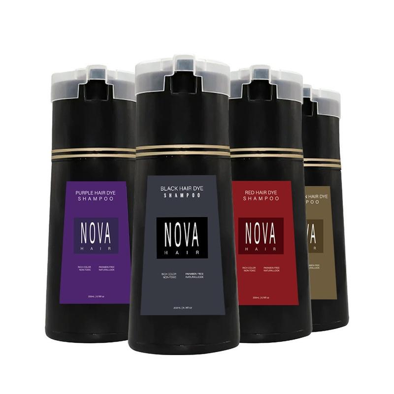 Nova Hair Dye Shampoo Hair Dye Plant Formula Does Not Hurt Hair Lazy People No Drift Haircare