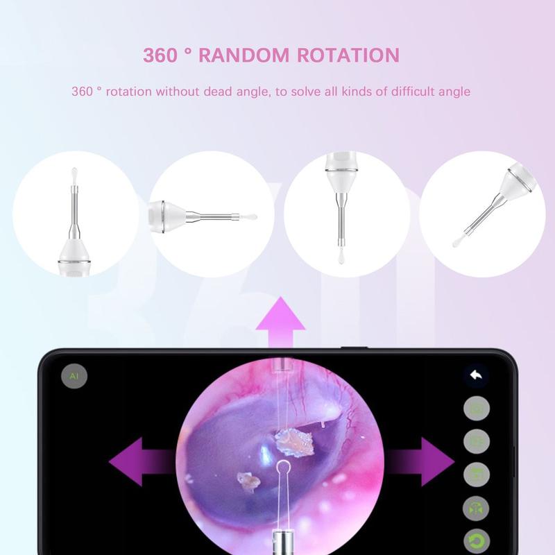 Intelligent Visual Ear Pick Endoscope Ear Cleaning Mini Camera WIFI Android PC Otoscope Borescope Tool Daily