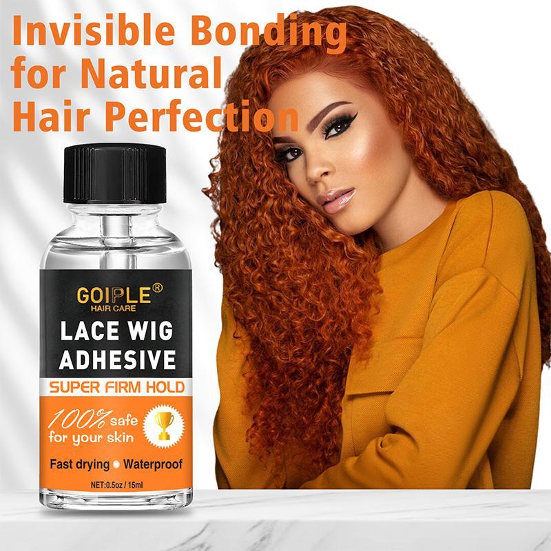 Wig Adhesive, Super Firm Hold Lace Glue for Wigs, Invisible Bonding, Fast Drying, Hair Care & Styling Product for Women and Men