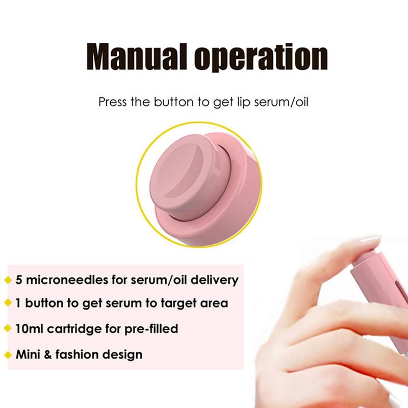 Portable Manual Lip Massage Roller, Lip Massage Tool, Lip Care Tool for Women & Girls, 1 Count