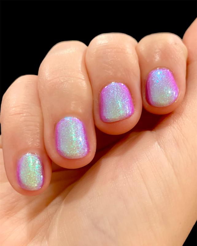 Glowing Insane - Purple Green Blue Shimmer Shine 