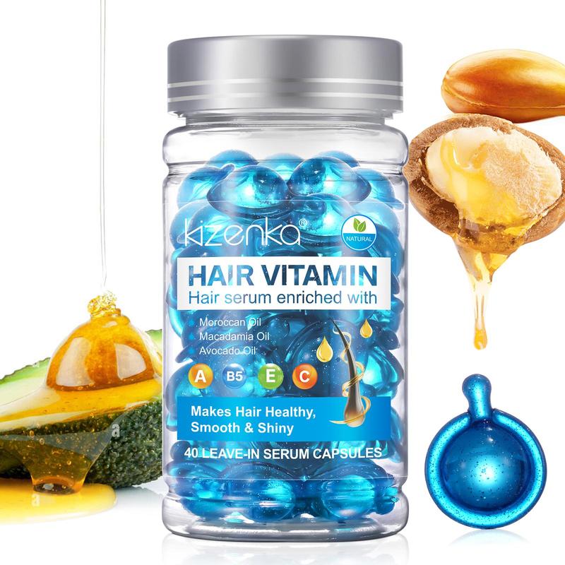 Hair Vitamin Capsule, 1 2 Boxes Hair Care Essential Oil Capsule, Hair Care Product for Women & Men, Suitable for All Hair Types