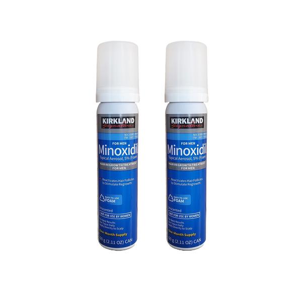 Kirkland Signature Minoxidil 5% Foam for Men Hair Regrowth Treatment, 1 to 6 Months, Hair Care Comfort, Regrowth Solution