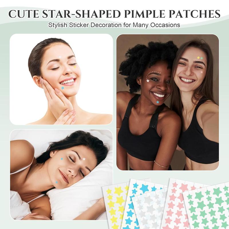 Star & Heart Hydrocolloid Acne Patches – 432 Count | Easy-Peel Acne Stickers for Fast Blemish Care | Cute, Gentle Skin Care for All Skin Types Redness Sensitive Skin Repair