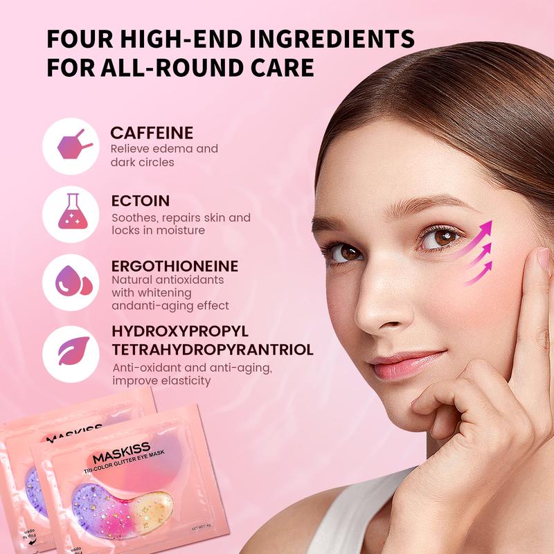 MASKISS  Collagen Eye Mask, Moisturizing Eye Mask, Hydrating Under Eye Patches for Puffy Eyes and Dark Circles