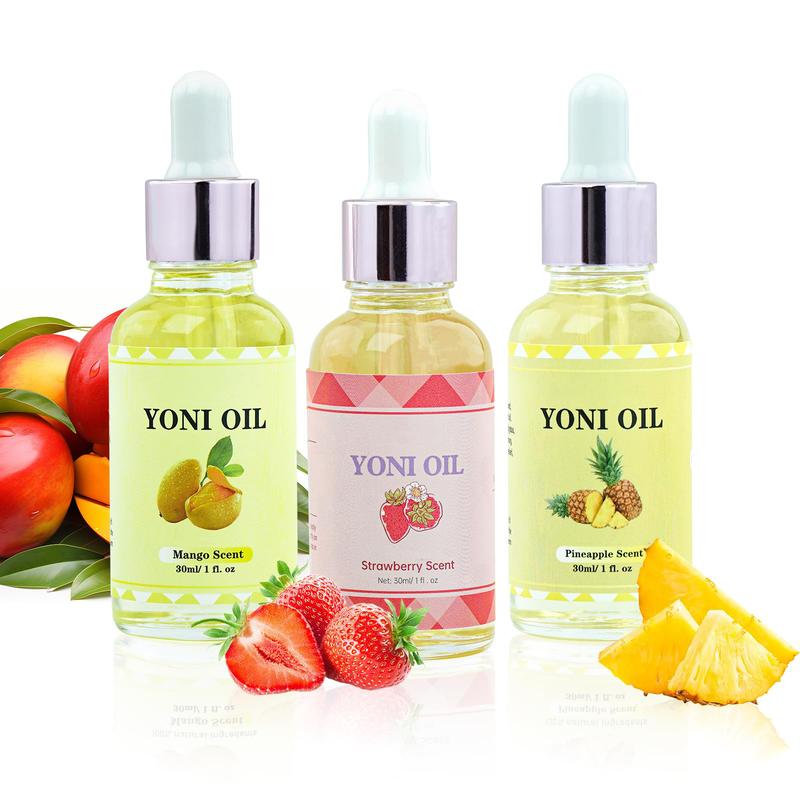 3 Packs Yoni Oil for Women,  Feminine Oil Intimate Deodorant for Women, Eliminates Odor and Ph Balanced, Feminine Serum Made with Pure  Essential Oils (1 fl oz 30 ml)