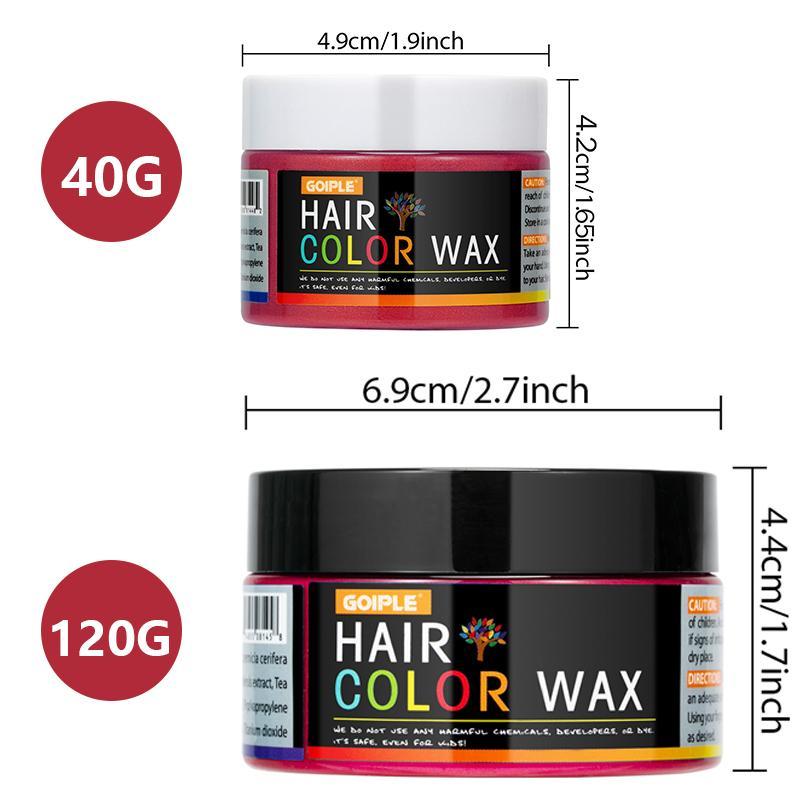 Temporary Hair Color Wax, Long-lasting Safe DIY Hair Color Cream, Easy To Wash Hair Dye Mud, Daily Party Cosplay Men & Women, Christmas, Christmas Gift