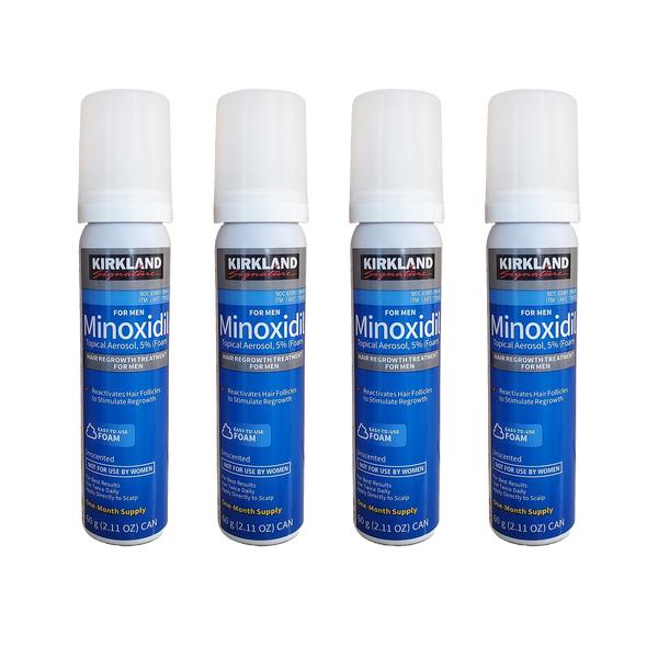 Kirkland Signature Minoxidil 5% Foam for Men Hair Regrowth Treatment, 1 to 6 Months, Hair Care Comfort, Regrowth Solution