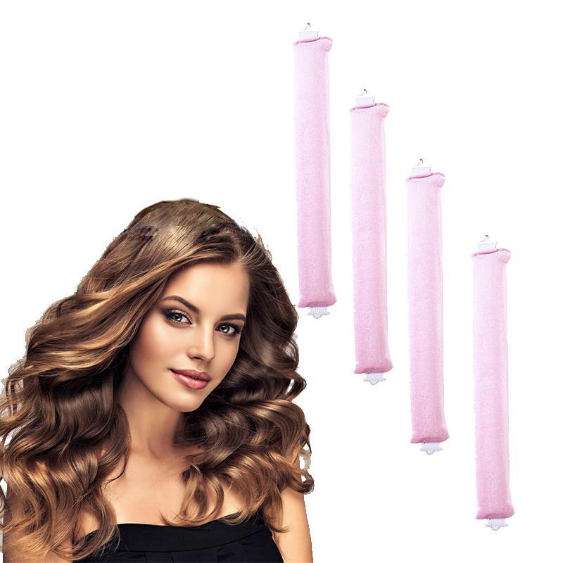 Heatless Hair Curler, 4 Counts No Heat Hair Curler, Sleeping Hair Curler, Lazy Curl Hair Maker, Hair Styling Tool for Women & Girls, Christmas Gift