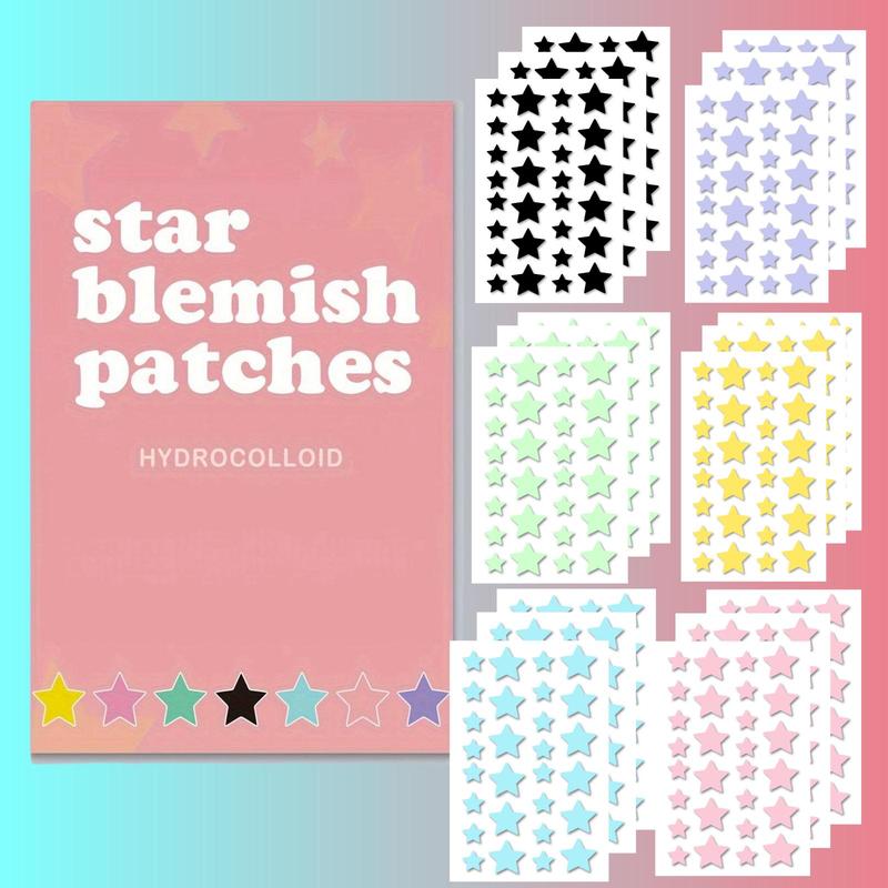 Star Shaped Acne Patches, 504pcs set Gentle Hydrocolloid Acne Cover Patches, Skin Care Products for Women & Men, Acne Treatment Products