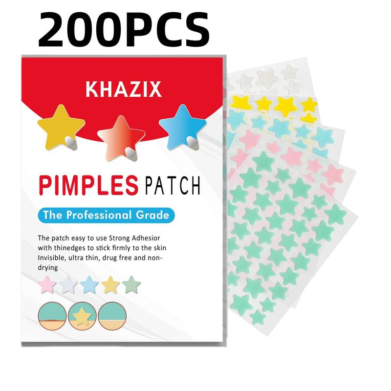 Star Shaped Acne Patch, 200pcs set Hydrocolloid Acne Patches for Face, Professional Skincare Products for Women & Men