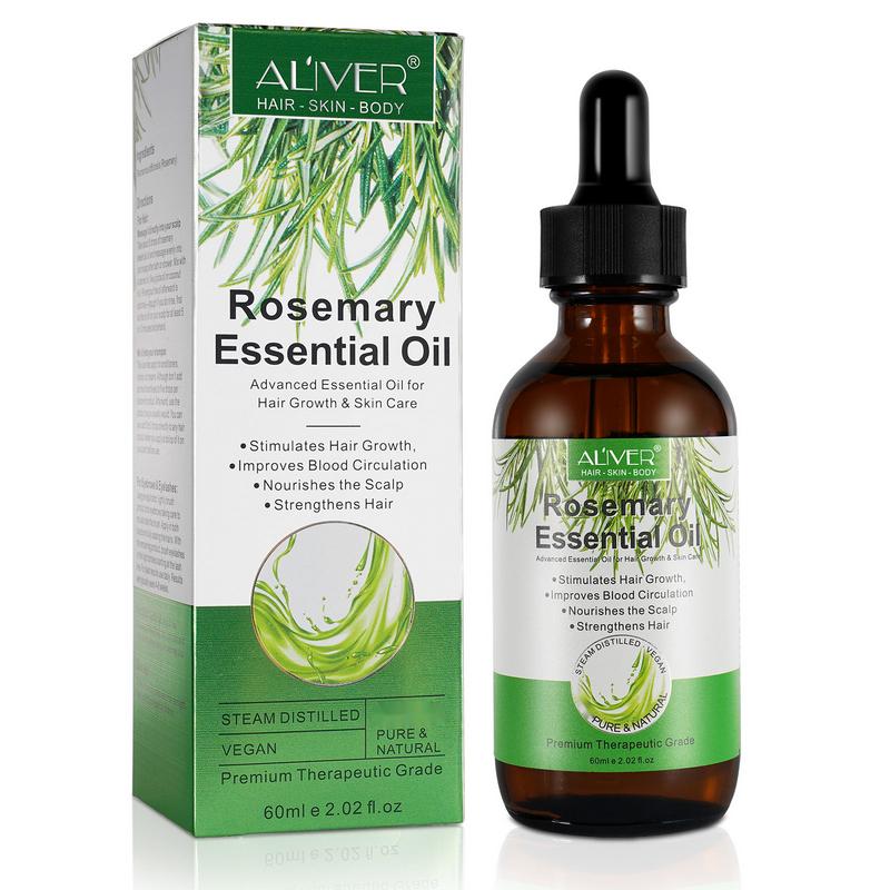 Aliver Natural Massage Oil for Hair & Skin, Rosemary Oil, Black Castor Oil, Rosehip Oil (60ml) Black Castor Oil(60ml)