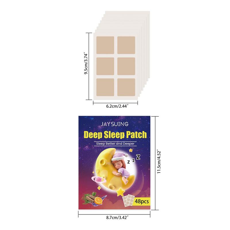 Sleeping Patches for Stress Relief, 48 Patches box Sleeping Patches for Body Relaxation & Deep Sleeping, Self-adhesive Personal Body Care Patches Suitable for Men & Women