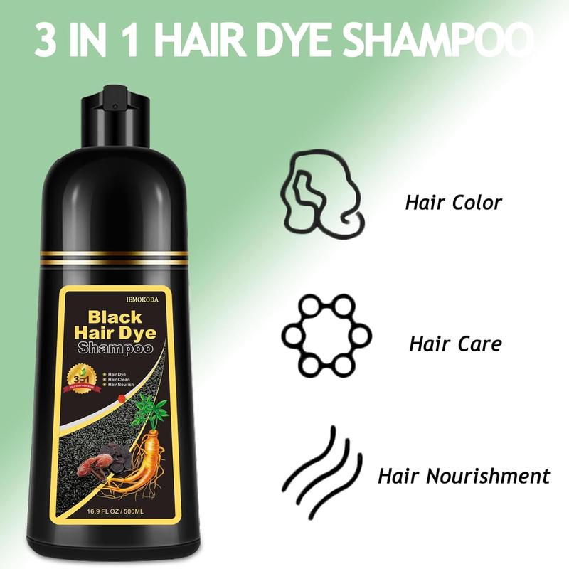 Blonde Brown Hair Dye Shampoo 3 in 1, Natural Hair Color，100% Gray Coverage, 10-15 mins, Paraben Free hair  color dark  brown black hair Haircare