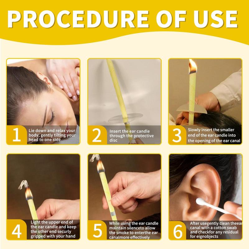 Wax Ear Candle, 20pcs set Ear Cleaning Candle, Ear Wax Removal Tool for Women & Men, Ear Care Product for Daily Use