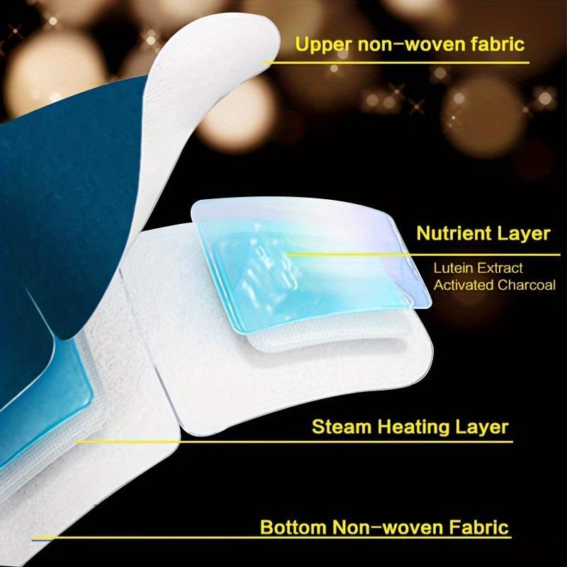 Disposable Eye Mask, 10 20pcs Leaflet Design Self-heating Eye Mask, Travel Eye Cover, Eye Care Product for Women & Men, Christmas Gift