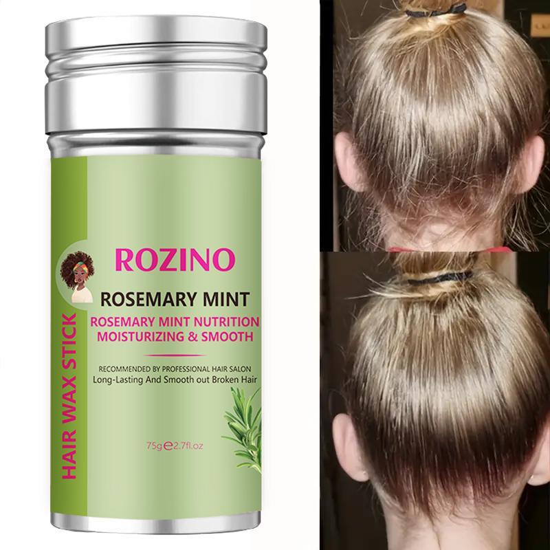 75g Rosemary Mint Hair Wax Stick, Hair Taming Wax Stick, Fizz Smoothing Product for Women & Men, Summer Gift