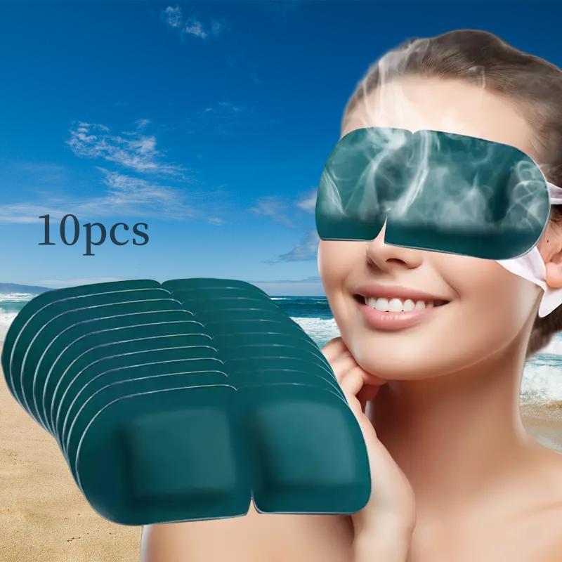 Disposable Eye Mask, 10 20pcs Leaflet Design Self-heating Eye Mask, Travel Eye Cover, Eye Care Product for Women & Men, Christmas Gift