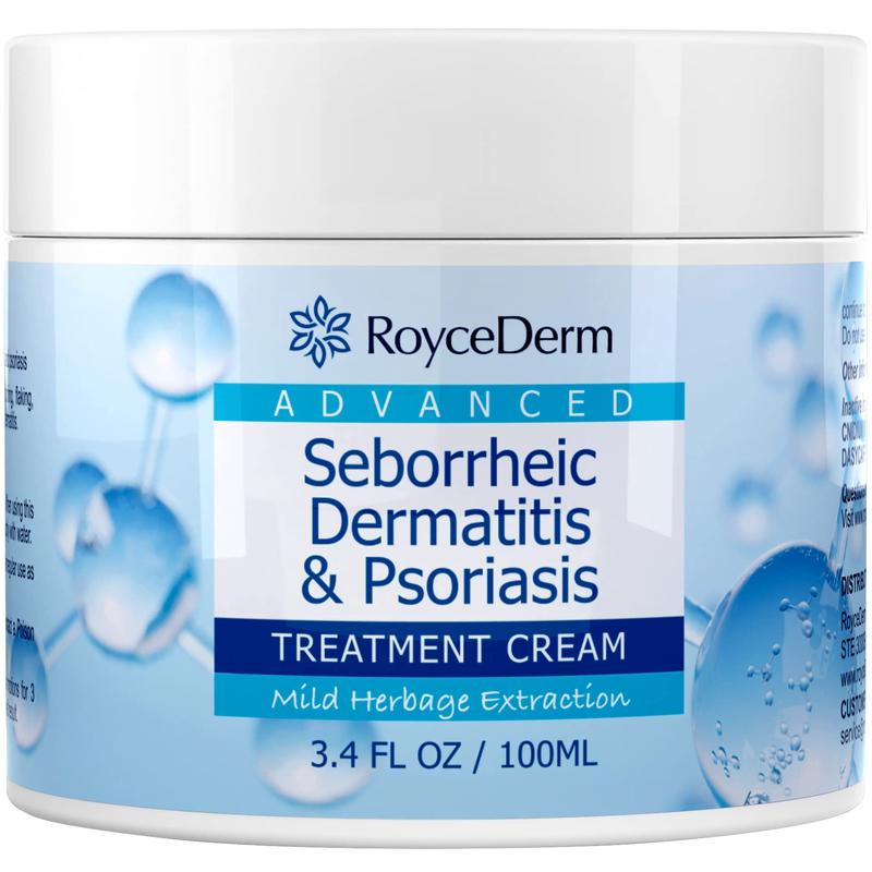 Roycederm Seborrheic Dermatitis Cream Scalp Treatment for Psoriasis, Folliculitis, Dry Scalp, Dandruff, Anti-Itch Conditioner Haircare Herbal