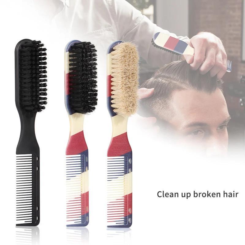 Double-sided Beard Styling Brush, 1 Count Professional Beard Styling Comb, Hair Styling Tool for Men, Hairdressing Comb for Salon, Barber Shop