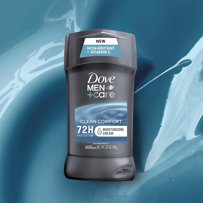 DOVE MEN + CARE Antiperspirant Deodorant Stick Clean Comfort Twin Pack 72-Hour Sweat & Odor Protection Antiperspirant for Men With 1 4 Moisturizing Cream 2.7 oz