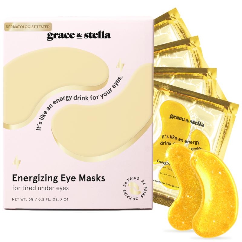 grace & stella under eye patches masks for dark circles, puffy eyes, wrinkles Gel Glycerin