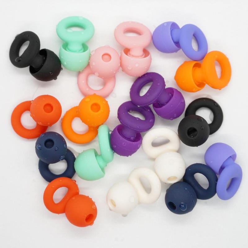 Silicone Ear Plugs with Box Reusable, 3 Pairs Ear Tips XS S M L For Swim, Work, Motorcycle, Sleep