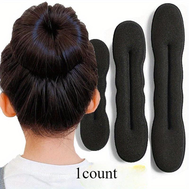 Sponge Hair Styling Tool, 1 Count Plastic Loop Curly Hair Maker, Hair Scrunchie Headband, Twist Donut Bun Curler Hairband, Christmas Gift