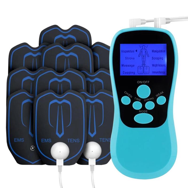 Electric Professional Muscle Stimulation Machines, 1 Box Multifunctional Pulse Impulse Mini Full Body Massager & Accessories for Home & Travel, Christmas Gift