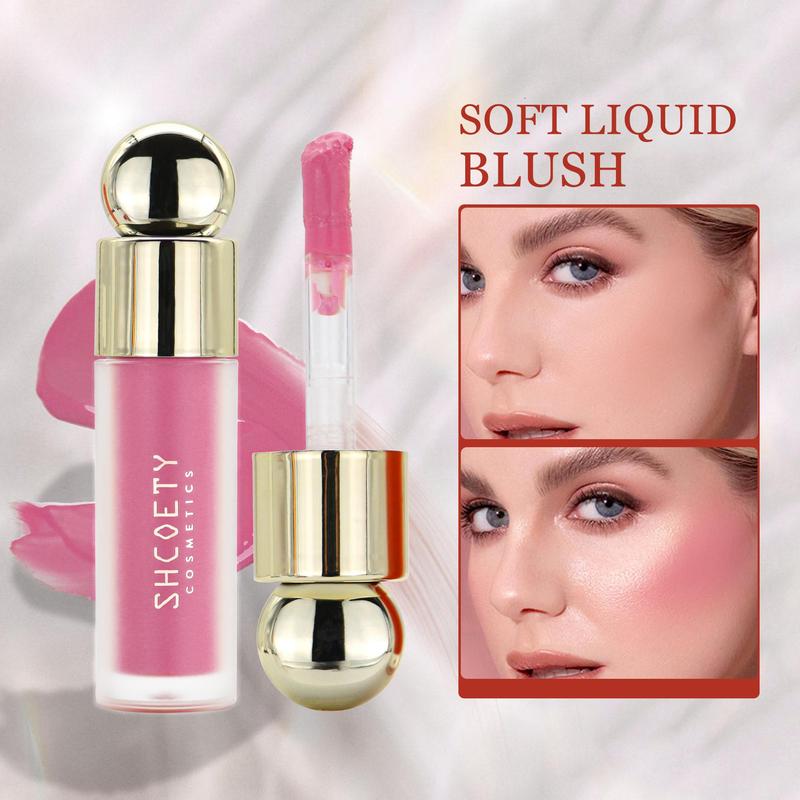 Long Lasting Liquid Blusher, 1 Count Natural Look Blush For Cheeks, Lips, Smudge-proof Blush Stick For Daily Makeup