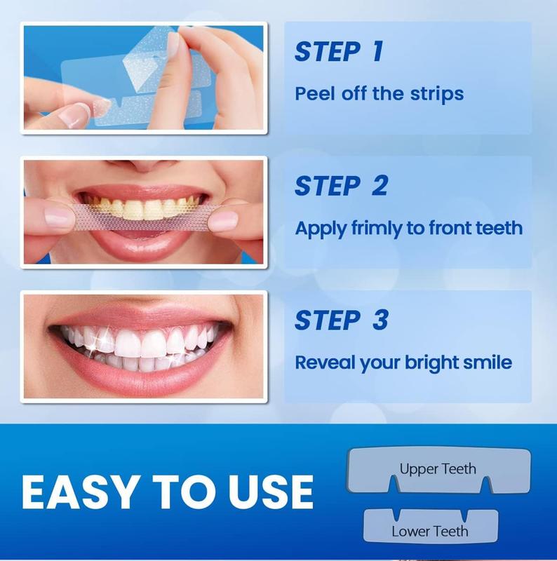 Teeth Whitening Strips for Teeth Sensitive, Whitening Strips Effective Teeth Whiting Strips Reduced Sensitivity White-Strips, Helps Remove Smoking Coffee Soda Stain