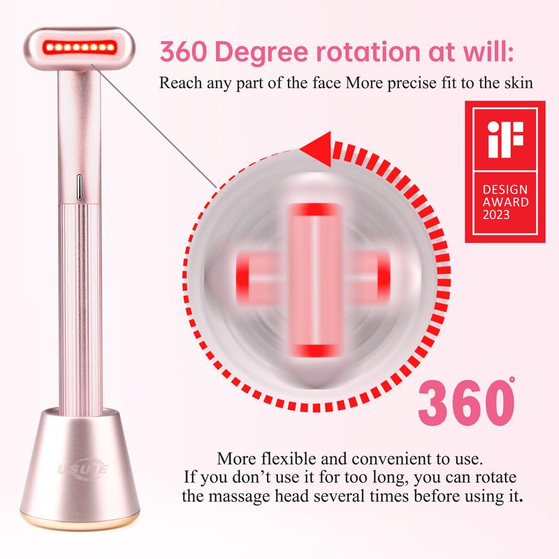 Red Light Therapy Wand for Face and Neck Rejuvenation Tool Eye Skincare Equipment, for Face and Neck Wrinkles, Anti-Aging Facial Wand