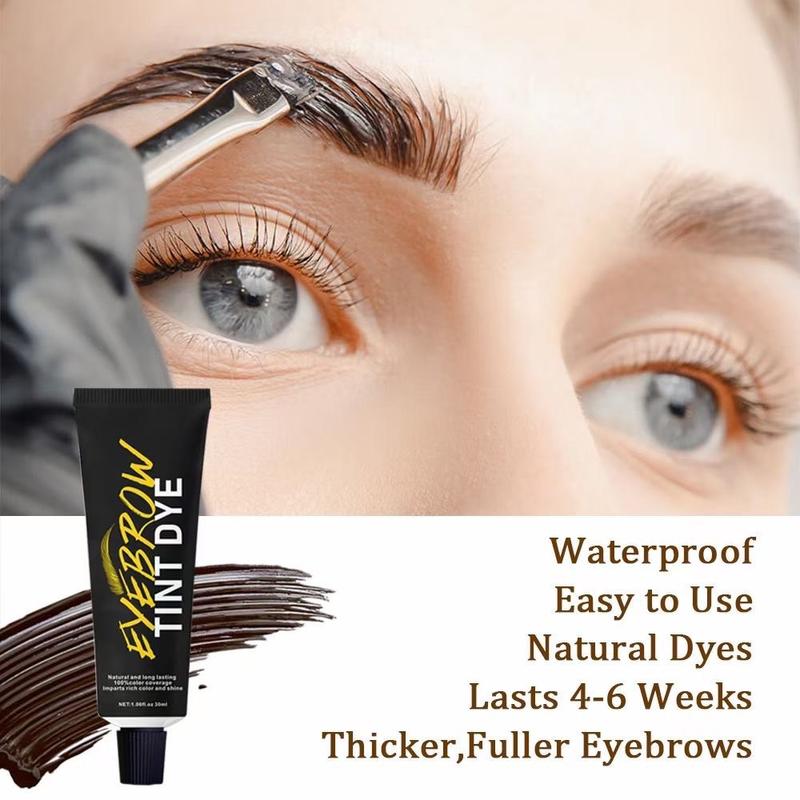 Eyebrow Tinting Kit – DIY Eyebrow Dye Kit, Chestnut Brown, Long-Lasting Waterproof Brow Gel for Natural, Defined, and Fuller Brows, Easy to Use, 20ml, Smudge-Proof, and Quick Application, Perfect for Home Use or Professional Salon Results Makeup Cosmetic