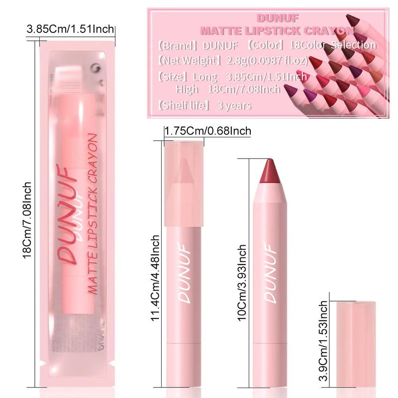 *(For a limited time)**BUY 6 GET 3 ( *65%OFF!)Colors Lipstick Pencil Waterproof Sexy Red Matte Contour Tint Lipstick Lasting Non-stick Cup Lipliner Pen Lip Makeup Cosmetic