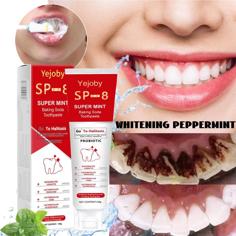 [Upgraded Version] SP-8 whitening Toothpaste, Super sp8 brightening Oral probiotic, sp 8 Bright White Toothpaste for Stain Removing, Fresh Breath & Teeth Health Whitening Solution Effect is better than SP-6 and SP-7,SP-8 SP-6 SP-4 sp-8 sp-6 sp8 SP-10