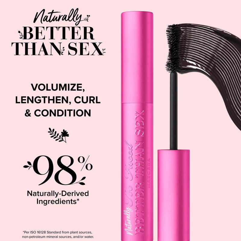 Too Faced Naturally Better Than Sex Volumizing Lengthening 98% Naturally Derived Mascara