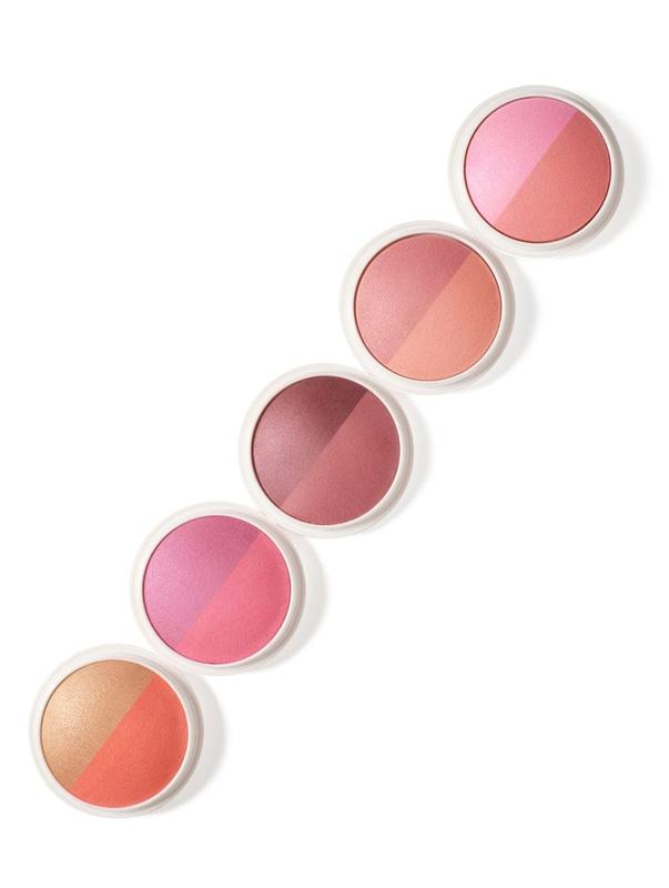 DIBS Beauty Duet Baked Blush 3-in-1 Blush, Highlighter + Topper