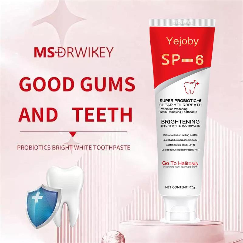 [90% People Choose] Probiotics Bright Brighten Toothpaste, Sp 6 Toothpaste, Sp-6 Brighten Toothpaste,Brighten Toothpaste Sp-6, Sp-6 Probiotics Brighten Toothpaste, Fresh Breath