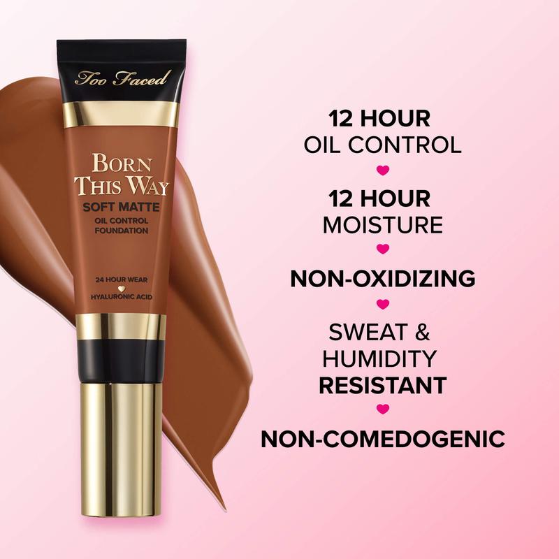 Too Faced Born This Way Soft Matte Foundation, Hydrating, Longlasting, 24hour & Waterproof