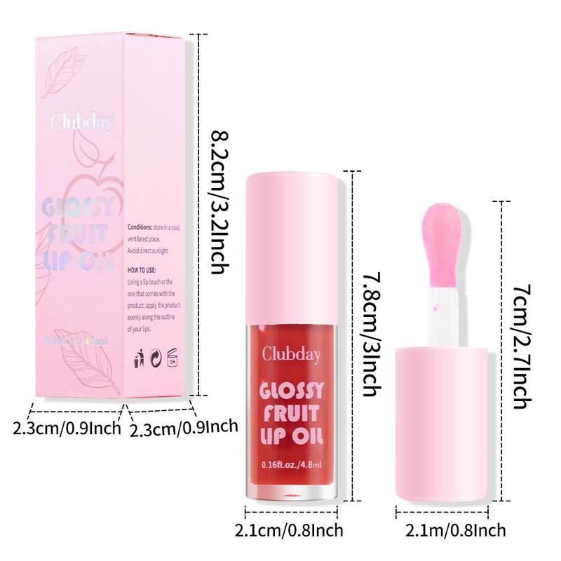 Long Lasting Temperature Change Lip Gloss, 1 Count Moisturizing Fruit Flavor Lip Glaze, Glossy Lip Glaze Stick, Plumping Lip Oil Lip Stick for Girls & Women, Christmas Gift