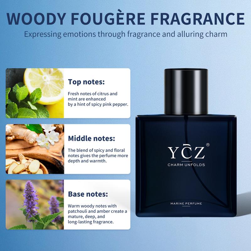 (HOT! only 7.98$)YCZ new men's perfume, cologne . jasmine, cologne - like, lemon, mint, grapefruit and fruity scents,  long lasting vanilla.