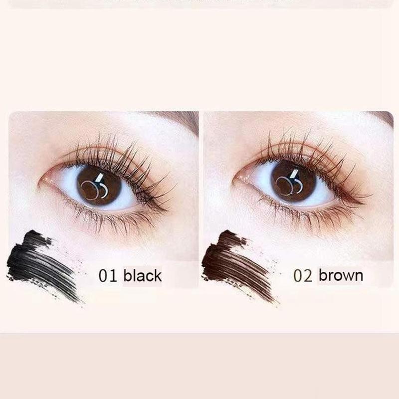 Waterproof Long Lasting Mascara, 1 Count Natural Curl Eyelashes Mascara, Eyelashes Lengthening Volumizing Defining, Professional Eye Makeup Products