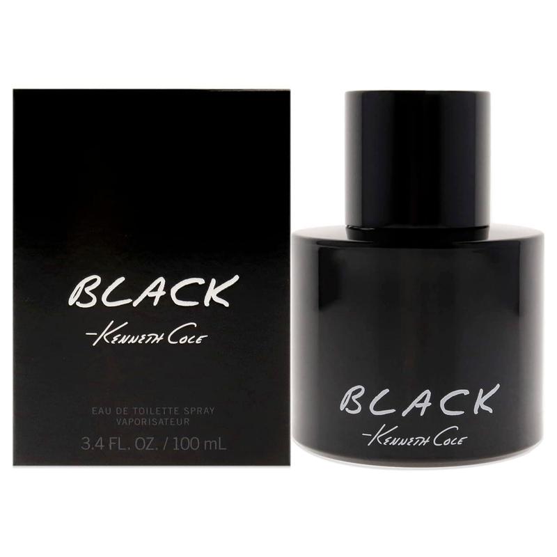 Kenneth Cole Black Eau de Toilette Spray Cologne for Men, 3.4 Fl. Oz Perfume