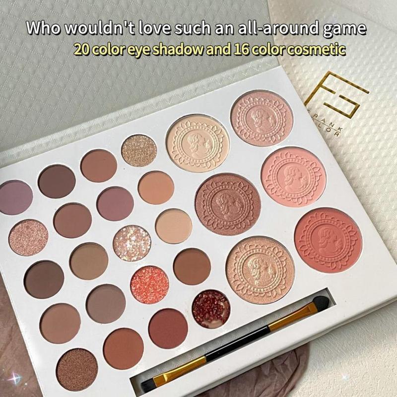 26-color All in One Eyeshadow Palette, Matte & Glitter Eye Shadows Palette, Long Lasting Shimmering Eye Shadow Makeup Product, High Pigmented Eyeshadow Palette