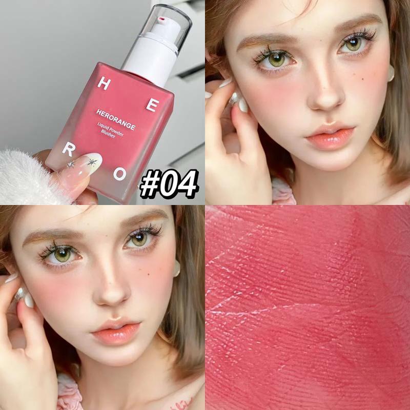 Long Lasting Liquid Blush, Natural Look Blush for Daily Makeup, Lightweight Blush, Soft Color Shadow, Suitable for All Skins