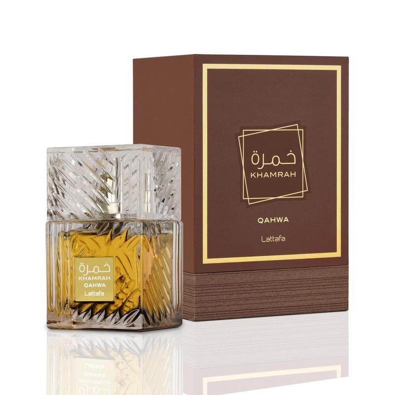 Lattafa Perfumes Khamrah Qahwa (Unisex) EDP - 100Ml (3.4Oz) By Lattafa - Long Lasting Unisex Fragrance with  Vanilla and Coffee notes Arabian Perfume