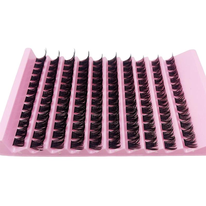 Natural Look Cluster Lashes, 120pcs pack 8-16mm Individual False Eyelashes, Fluffy Cluster Lashes for Women and Girls Eye Makeup Enhancement, Christmas Gift