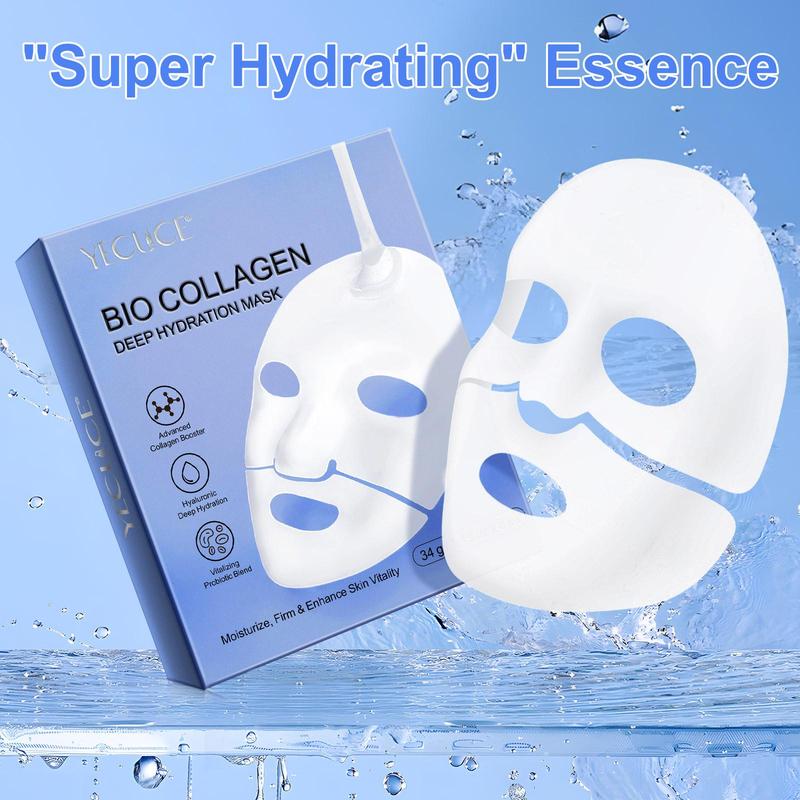 Collagen Deep Hydration Mask, 6 Counts box Moisturizing Sleeping Mask, Hydrating Facial Mask, Face Mask for Women & Men