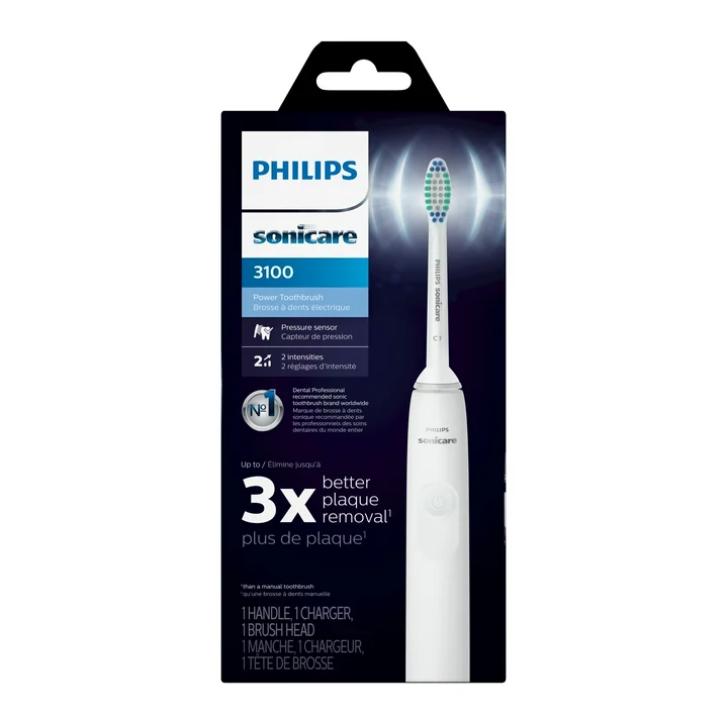 Philips Sonicare 3100 Power Toothbrush, Rechargeable Electric Toothbrush with Pressure Sensor