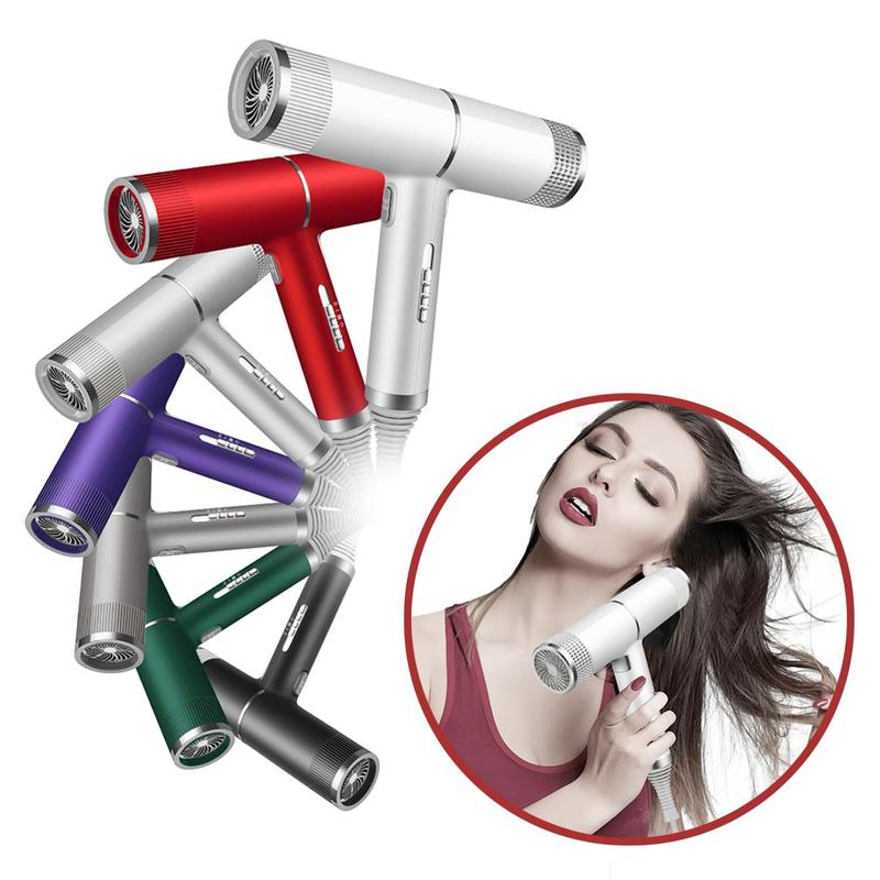 Professional High Speed Hair Dryer, 1 Count Low Noise Hot Air Hair Dryer, Foldable Hair Dryer for Home & Travel